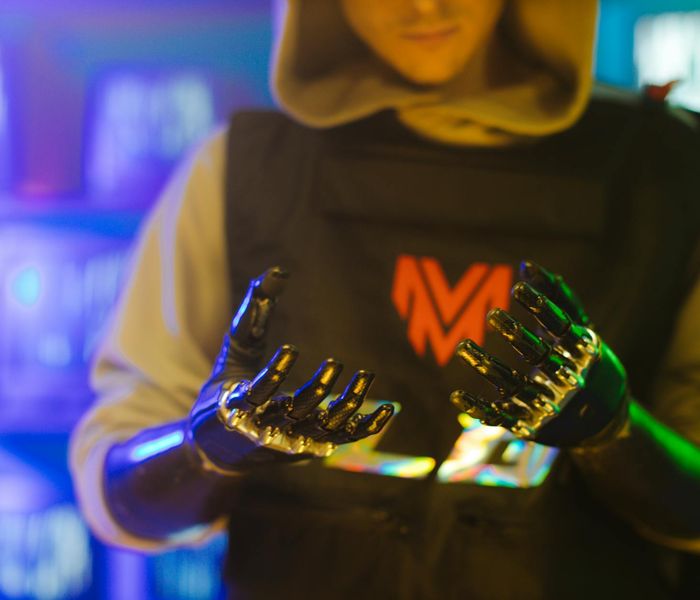 Advanced electronics marketplace featuring latest tech gadgets