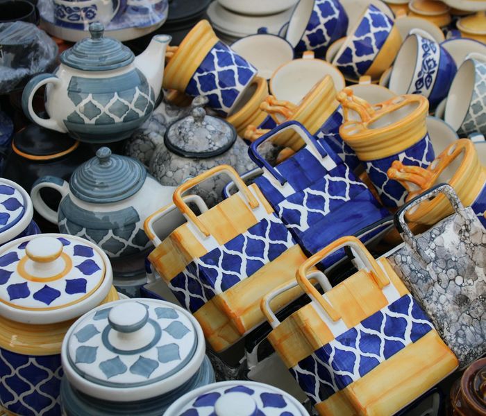 Artisan marketplace featuring unique handcrafted products