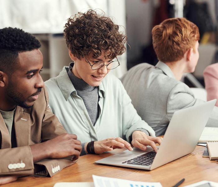 Collaborative team developing innovative e-commerce solutions